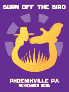 Phoenixville's Burn Off the Bird 5K 2026 logo