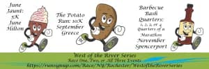 West of the River Series (June Jaunt, The Potato Run, and Barbecue Bash Quarters) 2026 logo