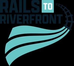 Rails to Riverfront 2026 logo