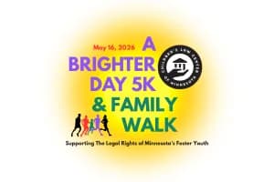 Children's Law Center of Minnesota's Second Annual "A Brighter Day 5K & Family Walk 2026 logo