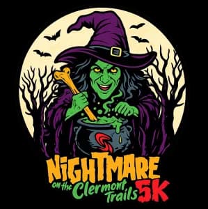 Nightmare on the Clermont Trails 5K 2026 logo