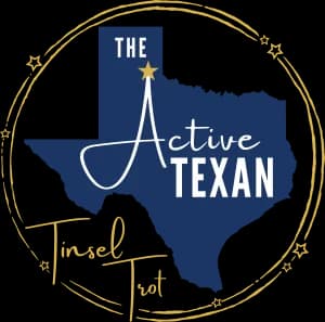 The Active Texan Tinsel Trot 2026 logo