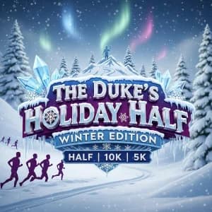 The Duke’s Holiday Half Marathon, 10K, and 5K Race Fest 2026 logo