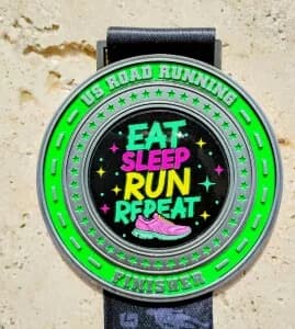 Eat Sleep Run Repeat Virtual 5K, 10K, 13.1M, & 26.2M (June 2026) logo