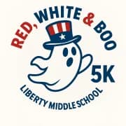 Red, White, and Boo 5K 2026 logo