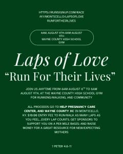 Laps of Love: Run For Their Lives 2026 logo