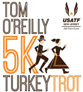 Tom O'Reilly Turkey Trot 5k 2026 logo