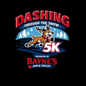 Bayne's Apple Valley Dashing Through The Snow 5K Trail Run 2026 logo