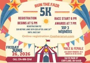 2026 Cortland Run The Fair 5K logo