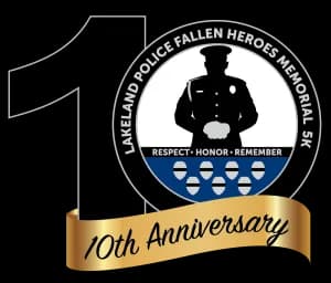 10th Anniversary - Lakeland Police Foundation Fallen Heroes Memorial 5k 2026 logo