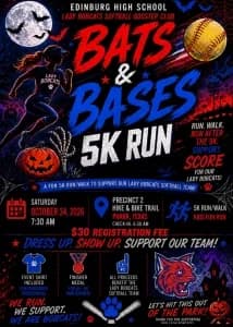 Bats and Bases 5K Run 2026 logo