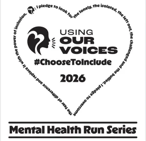 Using our Voices" Mental Health Run Series - New Hyde Park 2026 logo