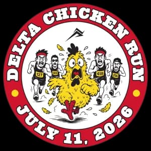 Delta Chicken Run 5k 2026 logo