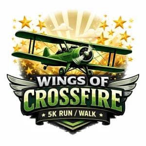 Wings of Crossfire 5K 2026 logo