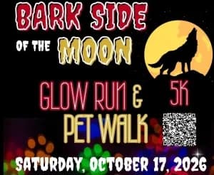 Bark Side of the Moon 5k Glow Run & Pet Walk 2026 logo