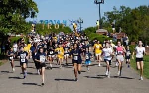 Saint James Trojan Trot 2026 logo