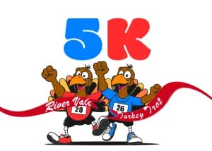 2026 River Vale Run 4 the Love and Fitness with Friends Turkey Trot Charity 5K logo