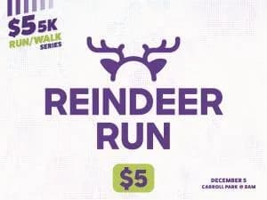 $5 5K Series: 2026 Reindeer Run logo