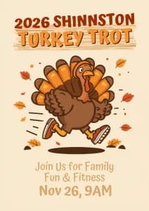 Shinnston Turkey Trot & Gobble Wobble 2026 logo
