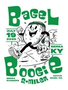 Bagel Boogie 2 Miler & FREE Kid's Dash 2026 logo