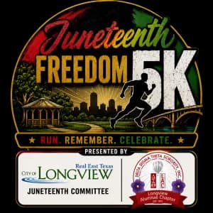 Longview Juneteenth Freedom 5k 2026 logo