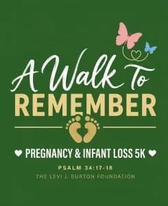 A Walk to Remember" Pregnancy & Infant Loss 5k 2026 logo