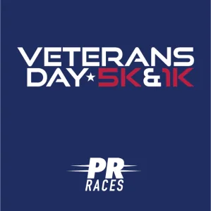 =PR= Races: Veterans Day 5K & 1K 2026 logo