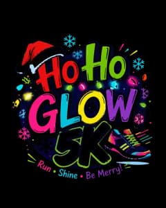Ho Ho Glow 5K 2026 logo