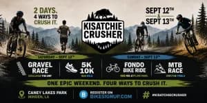 Kisatchie Crusher- Gravel, Run, Fondo & MTB 2026 logo