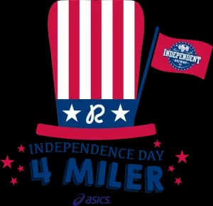ASICS Independence Day 4-Miler presented by Independent Brewing Company 2026 logo