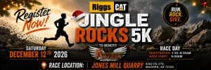 Riggs CAT Rock N Run 5K 2026 logo