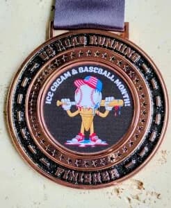 ICE CREAM & BASEBALL MONTH Virtual 5K, 10K, 13.1M, & 26.2M (July 2026) logo