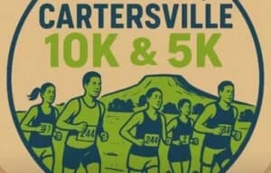 Cartersville 10K and 5K 2026 logo