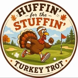 Huffin’ for the Stuffin’ Turkey Trot 2026 logo