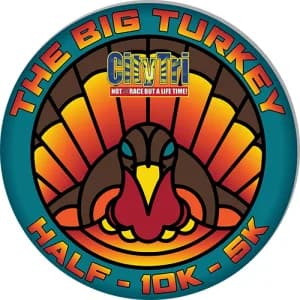 The Big Turkey Half Marathon, 10K, 5K races 2026 logo