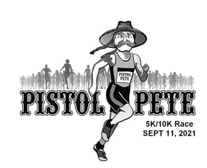 Pistol Pete 5K/10K Race 2026 logo
