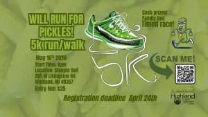 Will Run For Pickles 5K Run/Walk 2026 logo