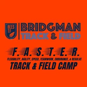 Bridgman Track & Field F.A.S.T.E.R. Track Camp 2026 logo