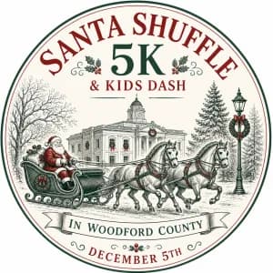 Woodford County Santa Shuffle 5K & Kids Elf Dash 2026 logo