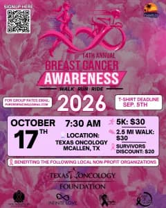 14th Annual Breast Cancer Awareness Walk, Run, Ride 2026 logo
