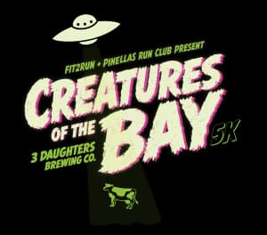 Creatures of the Bay 5K Presented by Pinellas Run Club & Fit2Run, The Runner's Superstore 2026 logo