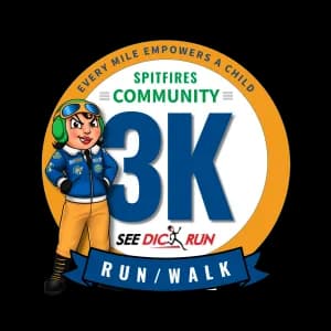 See Dick Run Spitfires Muy Caliente 3K Run/Walk 2026 logo