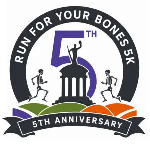 HJWL Run For Your Bones 5k 2026 logo