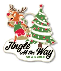 Jingle all the way 5K & 5 Mile 2026 logo