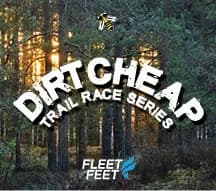 Fleet Feet Dirt Cheap Trail Race Series 2026 logo