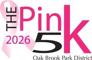 Pink 5k Oak Brook Park District 2026 logo