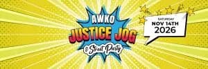 AWKO Justice Jog 5K / Kids Fun Run 2026 logo
