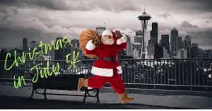 Christmas in July 5k 2026 logo