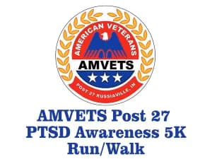 AMVETS Post 27 2nd Annual PTSD Awareness 5K Run/Walk 2026 logo