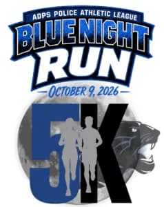 ADPS Police Athletic League Blue Night Run 2026 logo